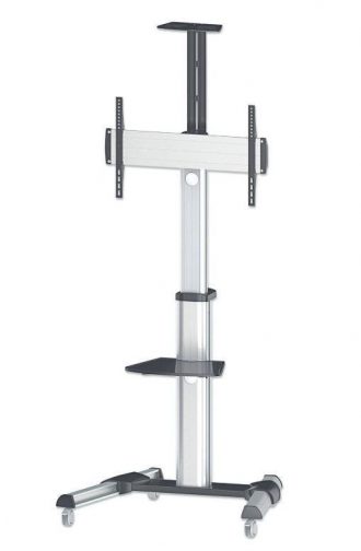 Manhattan Universal Multimedia TV Wagen Schwarz/Silber