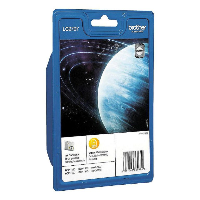 Brother Original LC970Y Druckerpatrone gelb 300 Seiten (LC-970Y)