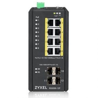 ZyXEL RGS200-12P 8-Port Gigabit 4-Port SFP PoE Switch
