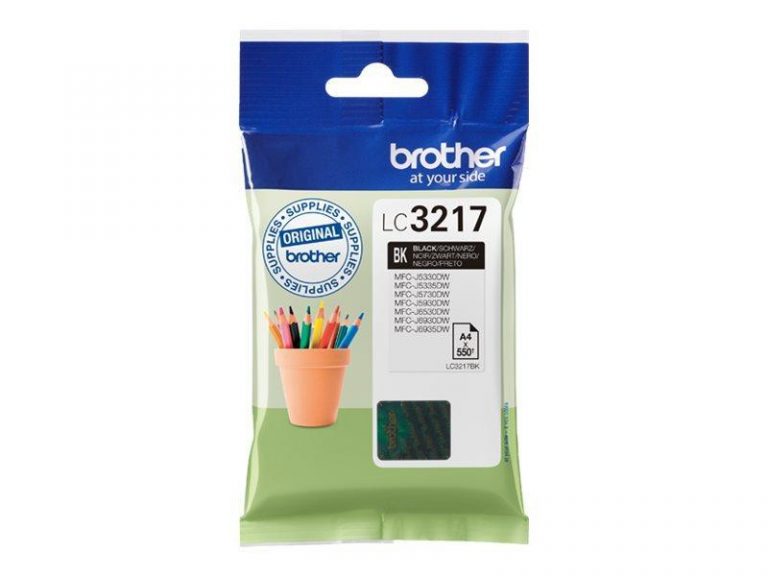 Brother Original LC3217BK Druckerpatrone schwarz 550 Seiten (LC3217BK)