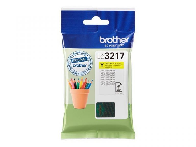 Brother Original LC3217Y Druckerpatrone gelb 550 Seiten (LC3217Y)