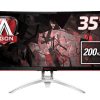 AOC Curved-Gaming-Monitor AGON AG352QCX LCD-Display 88,98 cm (35″) schwarz/silber 1 AOC Curved-Gaming-Monitor AGON AG352QCX LCD-Display 88,98 cm (35") schwarz/silber