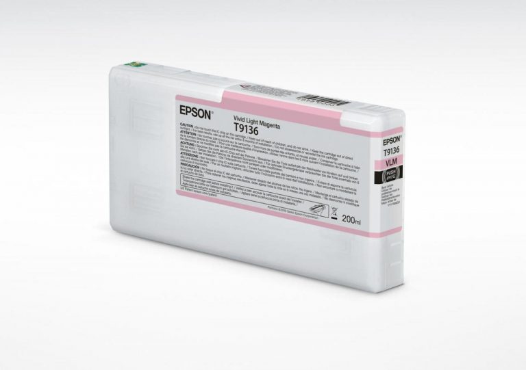Epson Original T9136 Druckerpatrone Vivid magenta hell 200ml (C13T913600)