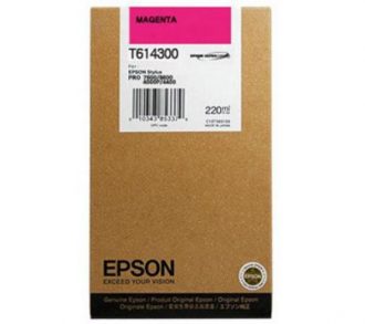 Epson Original T6143 Druckerpatrone magenta 220ml (C13T61430 0)