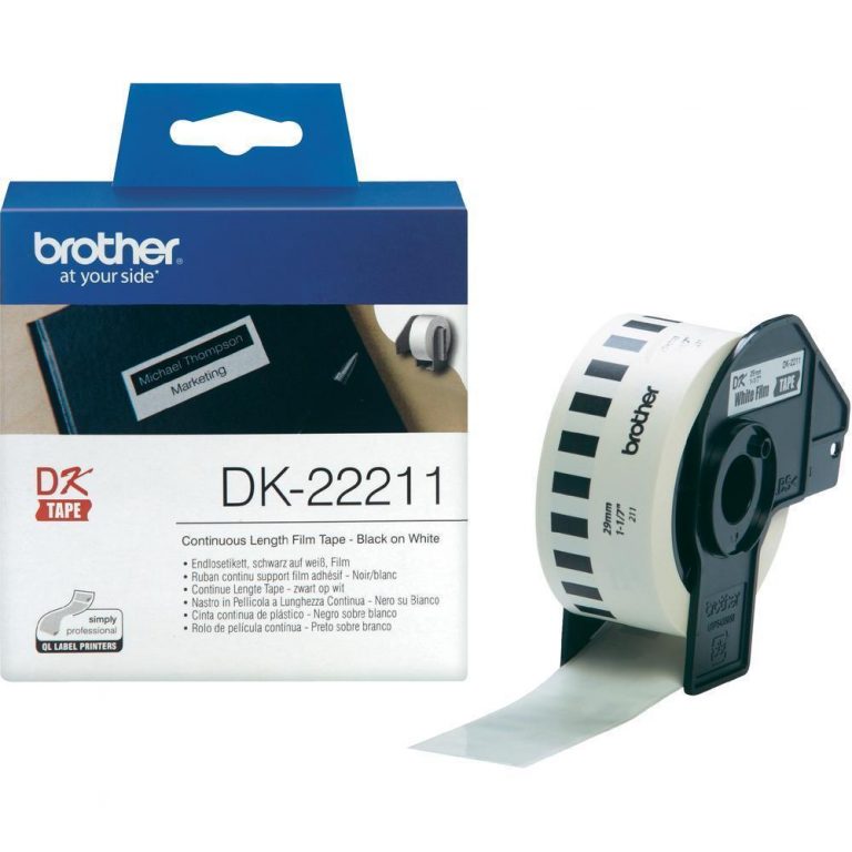 Brother DK-22211 - Etiketten - weiß - Rolle (2,9 cm x 15,2 m) - für QL 1050, 1060, 500, 550, 560, 570, 580, 650, 700, 71