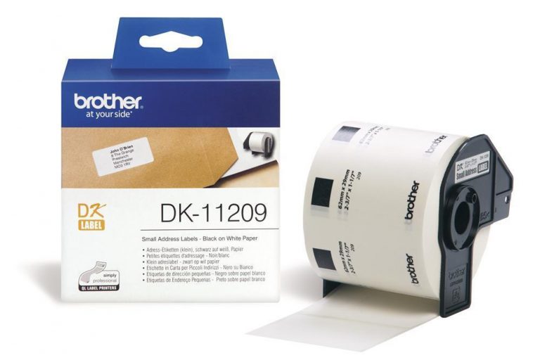 Brother DK-11209 - Adressetiketten 800 ) - für QL 1050, 1060 , 500, 550, 560, 570, 580, 650, 700, 710, 720