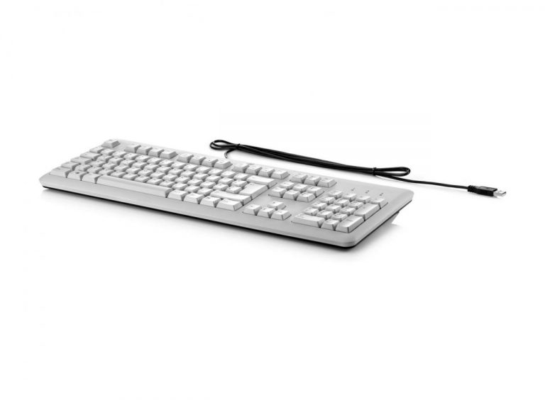HP USB-Business-Tastatur, flach, grau