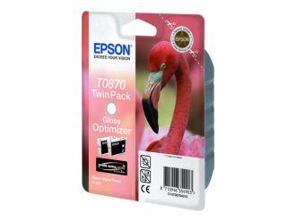Epson Original T0870 Druckerpatronen Doppelpack Gloss Optimizer 23ml (C13T08704010)