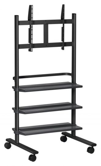 Vogel's PB 150 Displaywagen für 91-127 cm (36-50") rollbar, max. 50 kg, Schwarz
