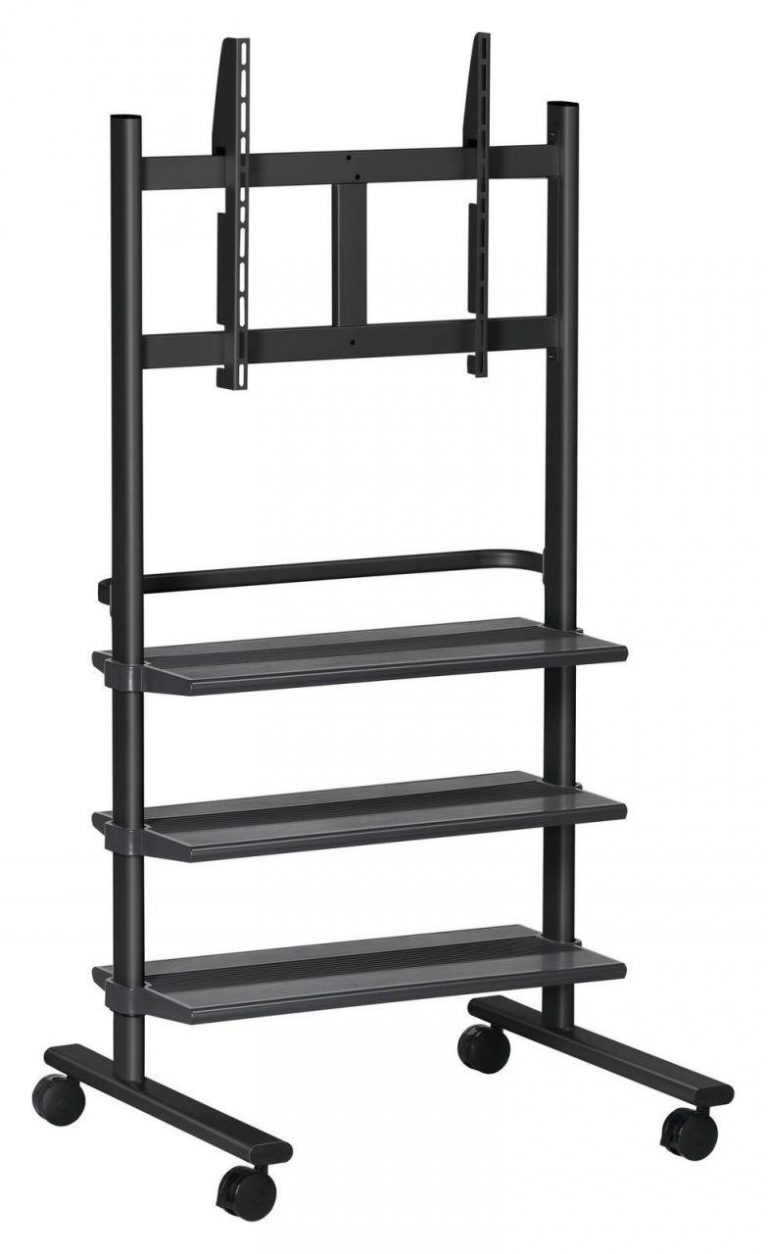 Vogel's PB 150 Displaywagen für 91-127 cm (36-50") rollbar, max. 50 kg, Schwarz