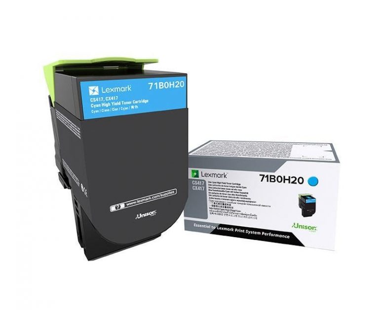 Lexmark Original X417 Toner cyan 3.500 Seiten (71B0H20) für CS417dn, CX417de