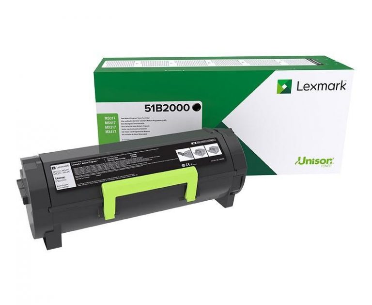Lexmark Original Toner schwarz 2.500 Seiten (51B2000) für MS317dn, MS417dn, MX317dn, MX417dn