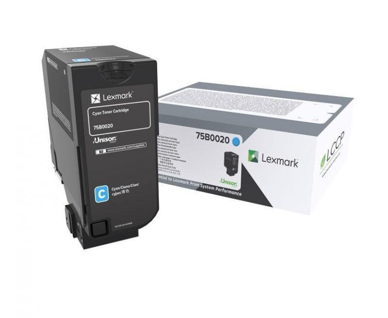 Lexmark Original Toner cyan 10.000 Seiten (75B0020) für CS727de, CS728de, CX727de