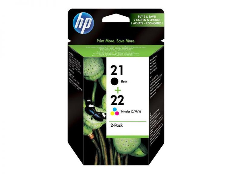 HP Original 21/22 Multipack Druckerpatronen schwarz cyan magenta gelb 360 Seiten (SD367AE)