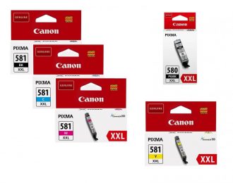 Canon Original Druckerpatronen PGI-580PGBK XXL + CLI-581 XXL Multipack schwarz, cyan, magenta, gelb (OP1998C001a)