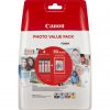 Canon Original Value-Pack Druckerpatronen CLI-581 schwarz, cyan, magenta, gelb + 50 Blatt Fotopapier PP-201 (2106C005)