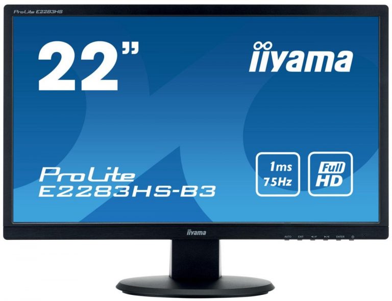 Iiyama Monitor ProLite E2283HS-B3 LCD-Display 55,9 cm (22") schwarz