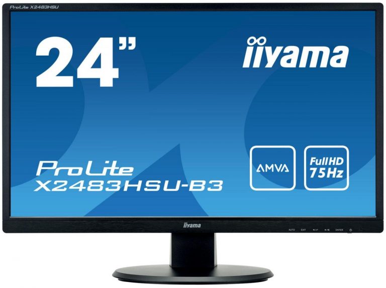 Iiyama Monitor ProLite X2483HSU-B3 LED-Display 61 cm (24") schwarz