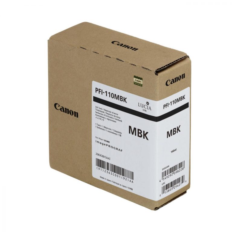 Canon Original Druckerpatrone PFI-110 matt schwarz 160ml (2363C001AA)