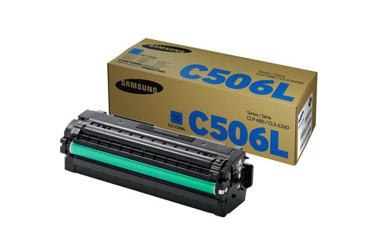 Samsung Original CLT-C506L Toner cyan 3.500 Seiten (SU038A) für CLP-680DW/ND, CLX-6260FD/FR/FW/ND