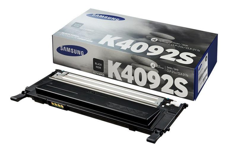 Samsung Original CLT-K4092S Toner schwarz 1.500 Seiten (CLT-K4092S/ELS) für CLP-310/N, 315/W, CLX-3170FN, 3175/FN/FW/N