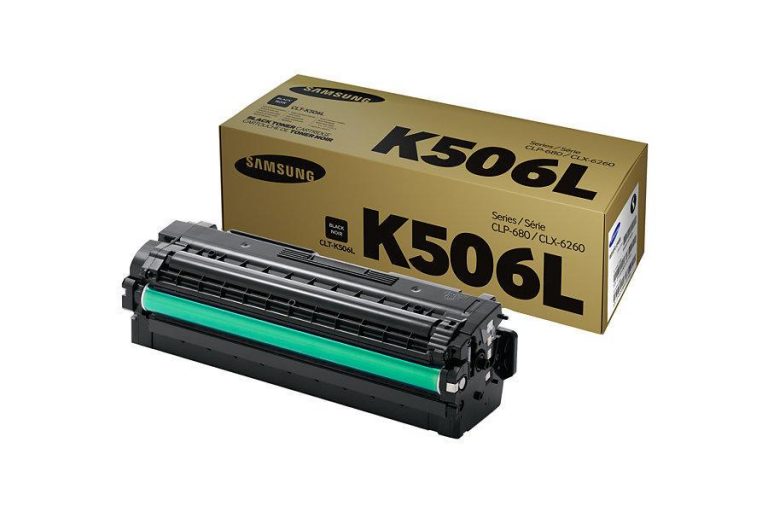 Samsung Original CLT-K506L Toner schwarz 6.000 Seiten (CLT-K506L/ELS) für CLP-680DW/ND, CLX-6260FD/FR/FW/ND