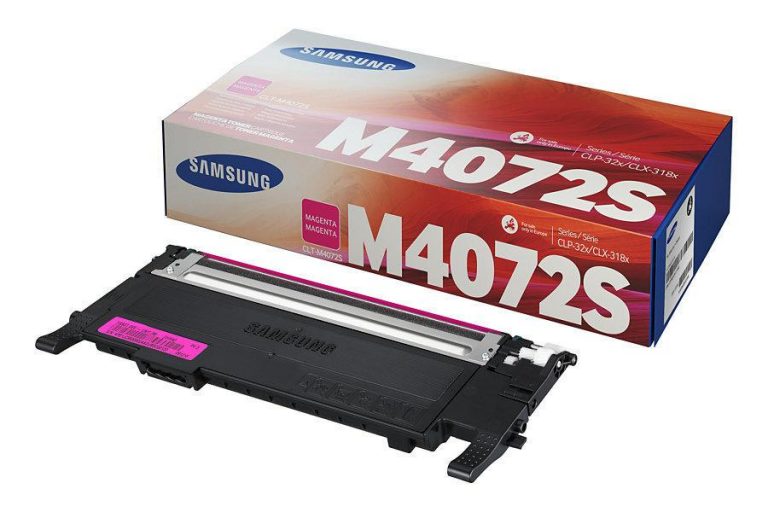 Samsung Original CLT-M4072S Toner magenta 1.000 Seiten (CLT-M4072S/ELS) für CLP-320/N, 325/W, CLX-3185/FN/FW/N