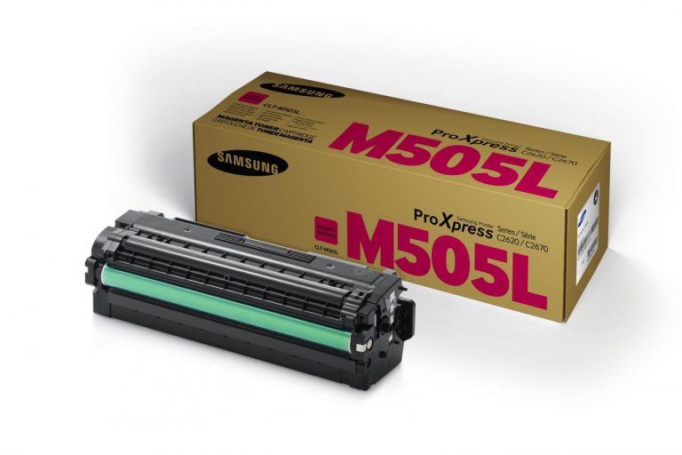 Samsung Original CLT-M505L Toner magenta 3.500 Seiten (CLT-M505L/ELS) für ProXpress C2620DW, C2670FW, C2680FX