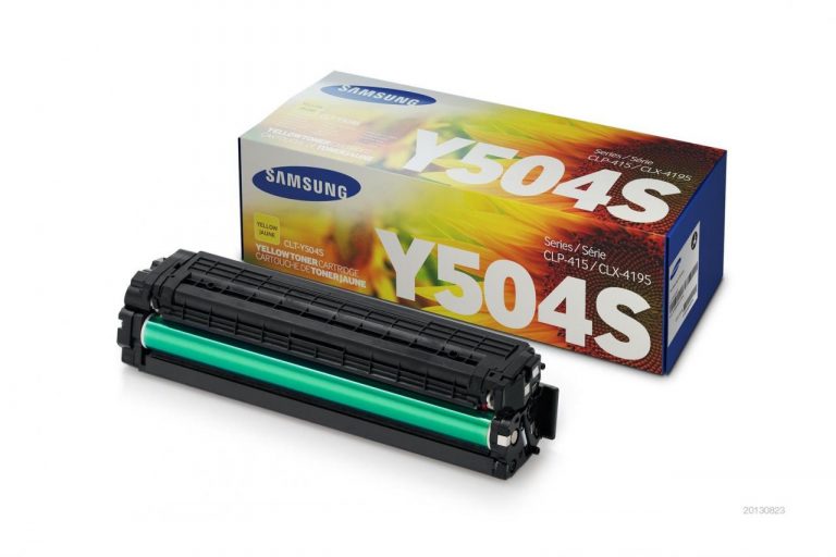 Samsung Original CLT-Y504S Toner gelb 1.800 Seiten (CLT-Y504S/ELS) für CLP-415N/NW, CLX-4195FN/FW/N, Xpress SL-C1810W