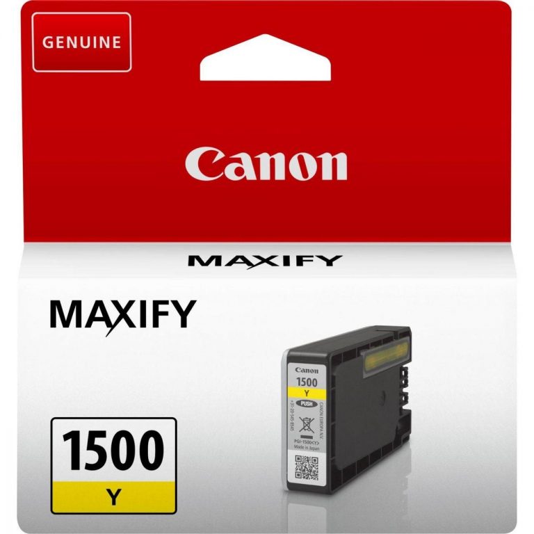 Canon PGI-1500 Y Original Tintenpatrone gelb bis zu 300 Seiten 4,5ml