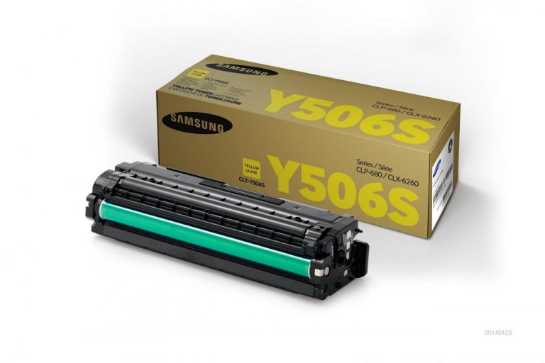 Samsung Original CLT-Y506S Toner gelb 1.500 Seiten (CLT-Y506S/ELS) für CLP-680DW/ND, CLX-6260FD/FR/FW/ND