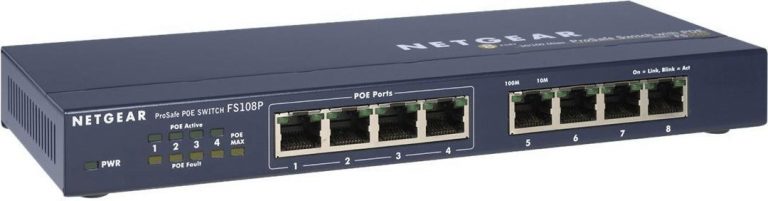 Netgear FS108P 8-Port 100MBit/s PoE Switch