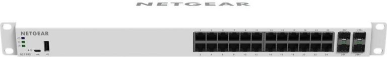 Netgear GC728X 28-Port Gigabit Insight Managed Smart Cloud Switch mit 2 SFP- und 2 SFP+-Glasfaser-Ports