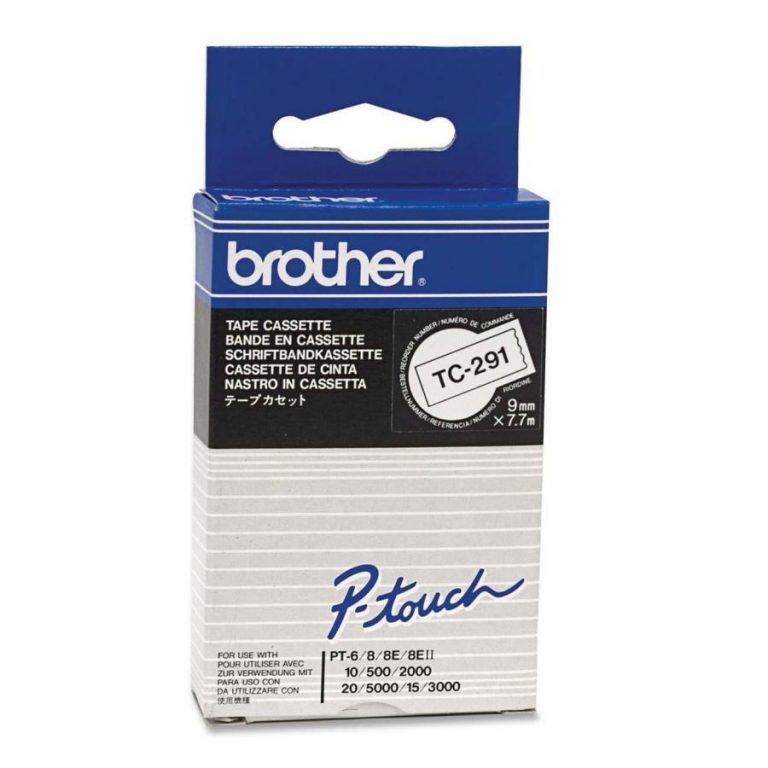 Brother - Laminiertes Band - Schwarz, weiß - Rolle (0,9 cm) - 1 Rolle(n) - für P-Touch PT-15, PT-20, PT-2000, PT-3000, P
