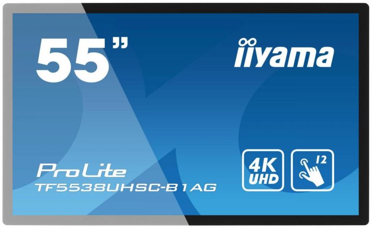 Iiyama Digital Signage ProLite TF5538UHSC-B1AG Touch-LED-Display 139 cm (55") schwarzmatt