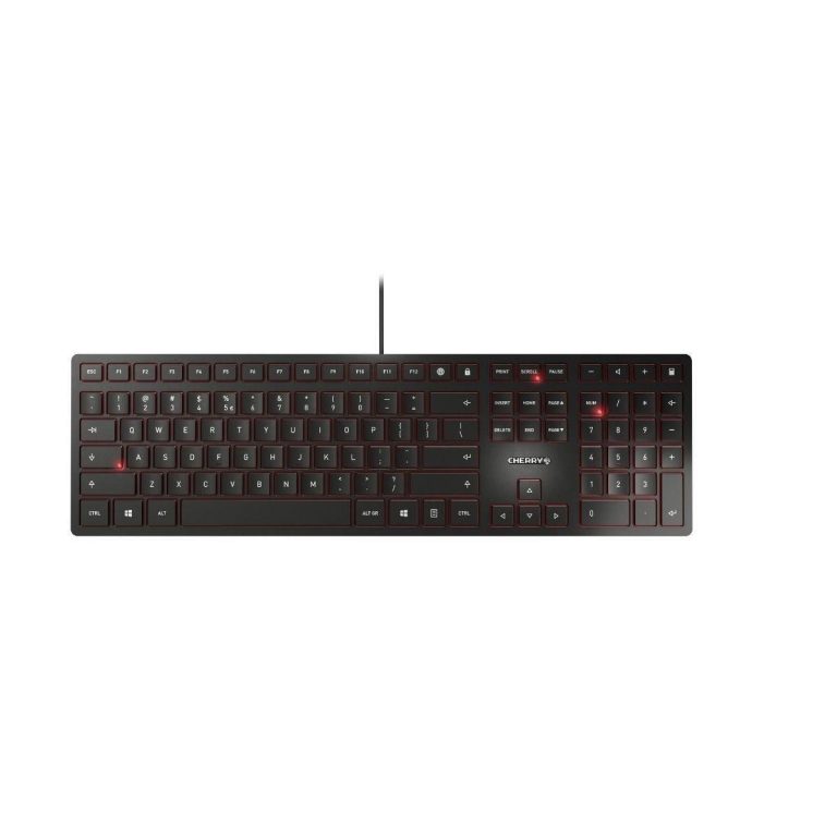 Cherry KC 6000 SLIM kabelgebundene Tastatur (USB, schwarz)