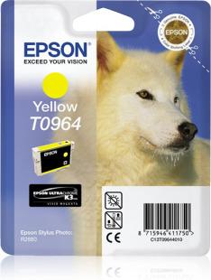 Epson Original T0964 UltraChrome K3 Druckerpatrone gelb 890 Seiten 11ml (C13T09644010)