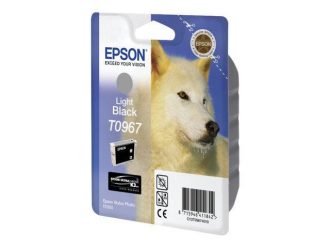 Epson Original T0967 UltraChrome K3 Druckerpatrone schwarz hell 6.210 Seiten 11ml (C13T09674010)