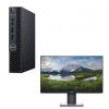 Dell OptiPlex 3060 Micro Form Factor + Dell P2419HC Monitor 61 cm (24 Zoll) mit USB-C