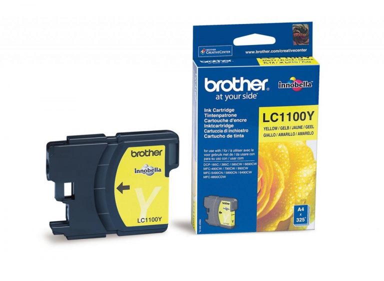 Brother Original LC1100Y Druckerpatrone gelb 325 Seiten 7,5ml (LC-1100Y)