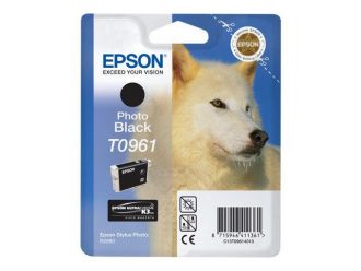 Epson Original T0961 UltraChrome K3 Druckerpatrone photo schwarz Blister 11ml (C13T09614020)