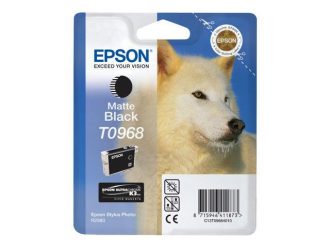 Epson Original T0968 UltraChrome K3 Druckerpatrone schwarz matt 495 Seiten 11ml (C13T09684020)