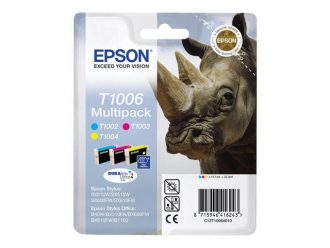 Epson Original T1006 Druckerpatronen MultiPack cyan magenta gelb (C13T10064010)