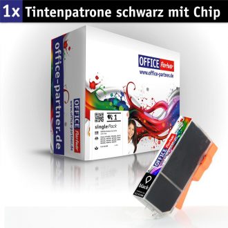 OFFICE-Partner Premium Tinte alternativ zu Canon CLI-521 BK - schwarz