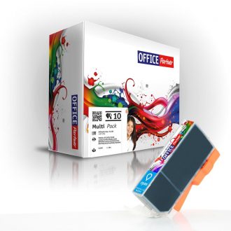 OFFICE-Partner Premium Tinte alternativ zu Canon CLI-8 C - 10er Set (cyan)