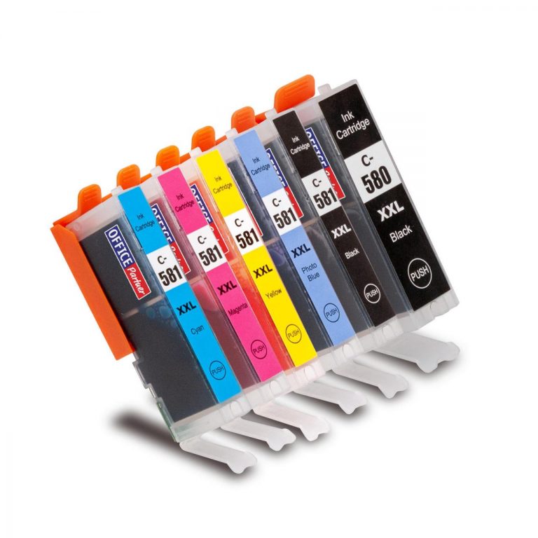OFFICE-Partner Premium Tinte alternativ zu Canon PGI-580 / CLI-581 XXL - 6er Set