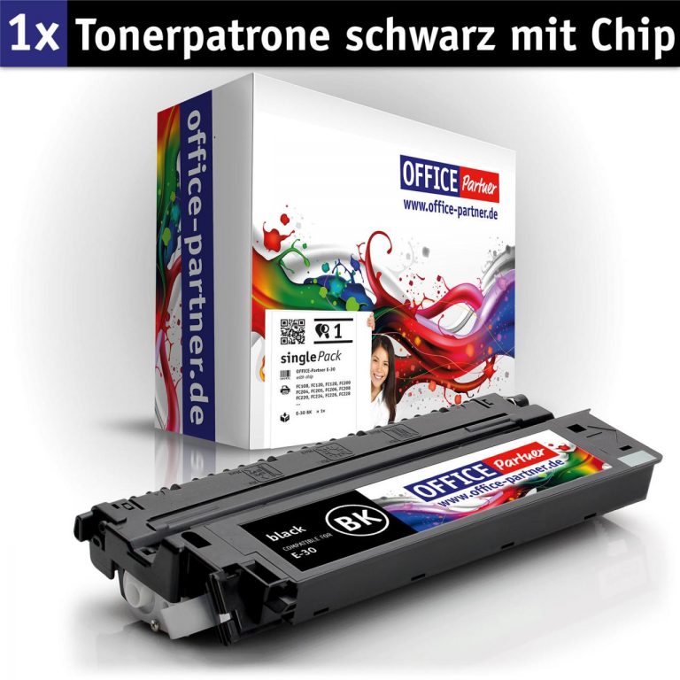 OFFICE-Partner Premium Toner alternativ zu Canon E30 BK - schwarz