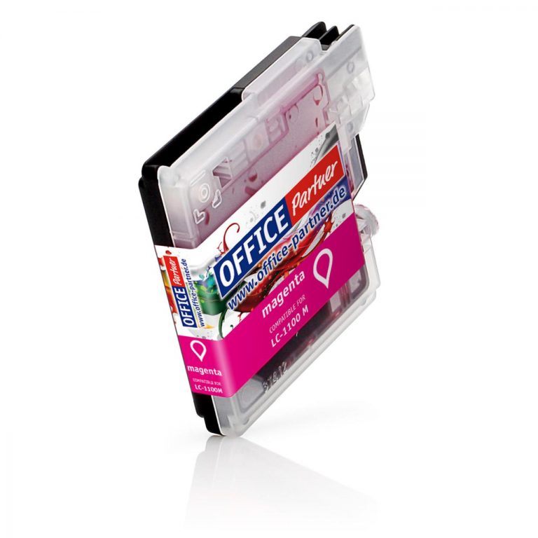 OFFICE-Partner Premium Tinte alternativ zu Brother LC980 / LC1100 M - magenta