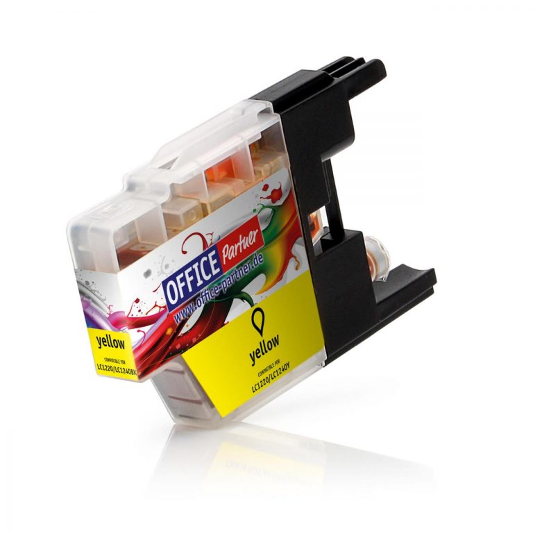 OFFICE-Partner Premium Tinte alternativ zu Brother LC1240 Y - gelb
