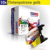 OFFICE-Partner Premum Tinte alternativ zu Brother LC1240 Y -10er Set (gelb)